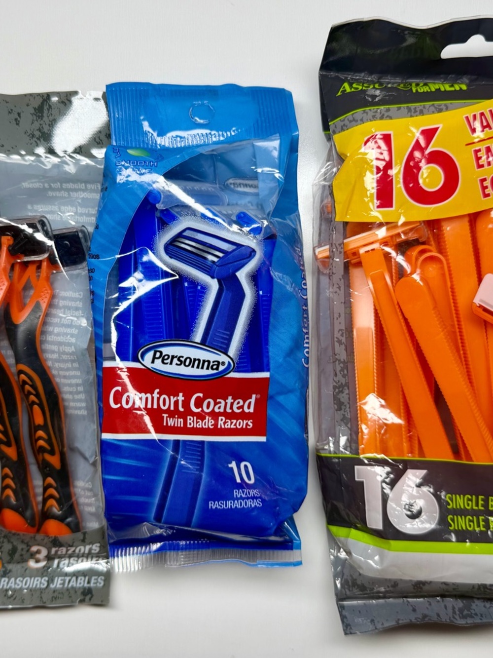 Disposable‎ Razors Lot – 29 Razors (3 Bags) – NEW & Sealed